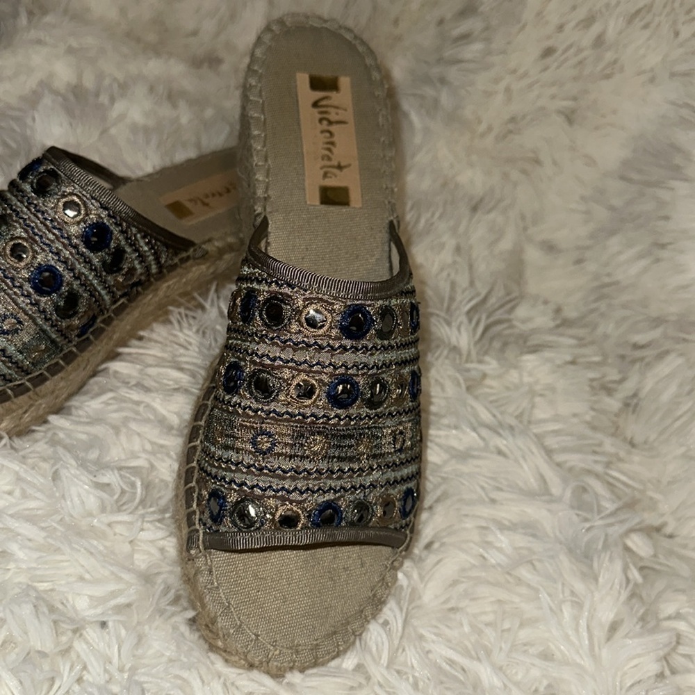 Women's Woven Spain Vidorreta Espadrille Sandals size 39 - Picture 2 of 9